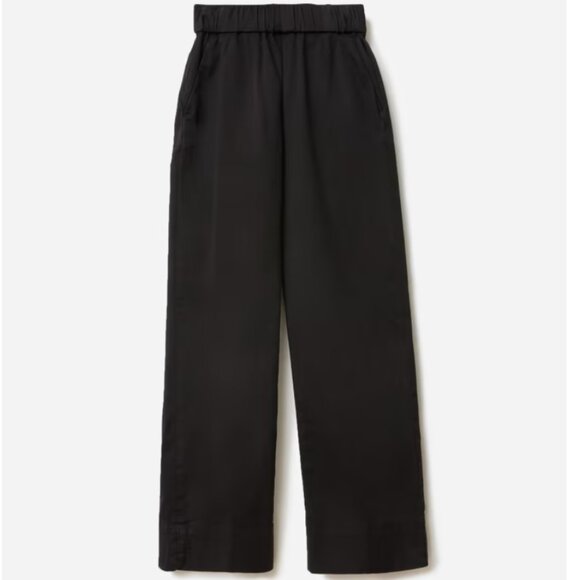 Everlane Easy Pant Wide Leg High Rise Cotton Pants Size 0 XS Washed Black - Picture 6 of 6